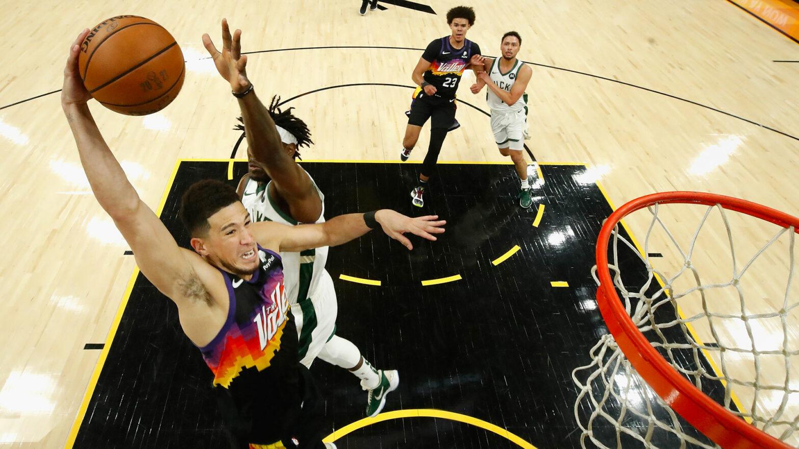 Devin Booker Phoenix Suns Milwaukee Bucks Game 3 NBA Finals 