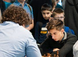 2018 World Rapid Chess Champion Daniil Dubov beat Hikaru Nakamura to win the 2020 Lindores Abbey Rapid Challenge on the Magnus Carlsen Chess Tour. (Image: Lennart Ootes/FIDE)