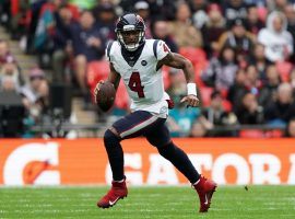 Houston Texans quarterback DeShaun Watson in action against the Jacksonville Jaguars in London, England. (Image: Getty)