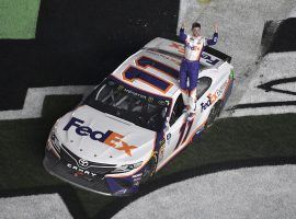 Denny Hamlin will try to win a record-setting third straight Daytona 500 on Sunday. (Image: Phelan M. Ebenhack/AP)