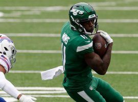 NY Jets rookie WR Denzel Mims was one of the lone highlights in a 18-10 loss to the Buffalo Bills. (Image: Getty)