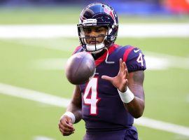 Deshaun Watson wants the Houston Texans to Trade him, but will the New York Jets make a deal? Watson led the NFL in passing in 2020 despite losing his favorite WR De'Andre Hopkins. (Image: Carmen Mandato/Getty)