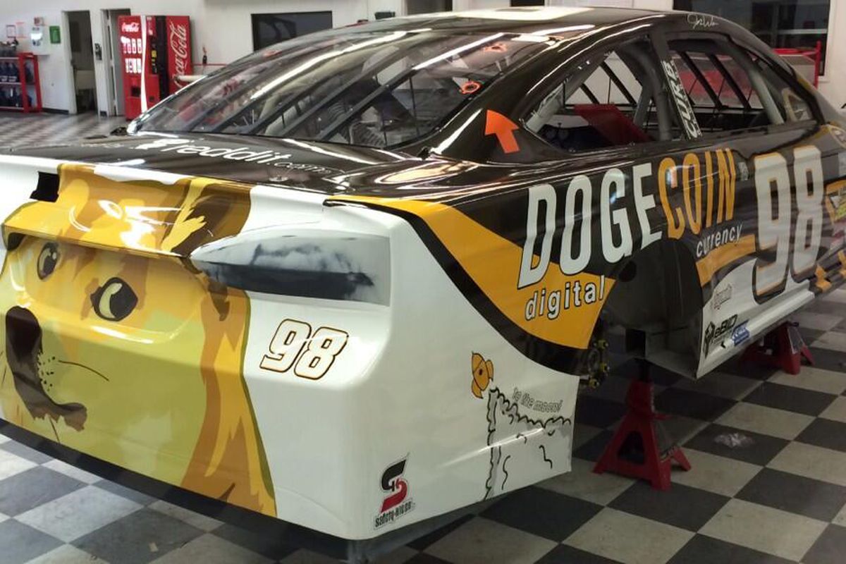 Dogecoin became NASCAR's first cryptocurrency sponsor in 2014