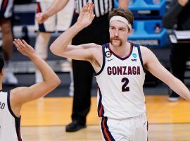 Drew Timme of Gonzaga jogs down court during a second-round matchup against Oklahoma in the 2021 March Madness tournament. (Image: Getty)