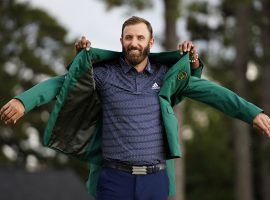 Dustin Johnson enters the 2021 Masters as a co-favorite to defend his title at Augusta National. (Image: Matt Slocum/AP)