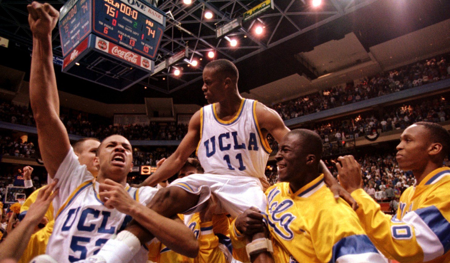 UCLA Tyus Edney 1995 March Madness Bruins Shot