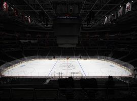 Empty Capitol One Arena, home of the Capitals, in Washington, DC. (Image: Nick Wass/AP)