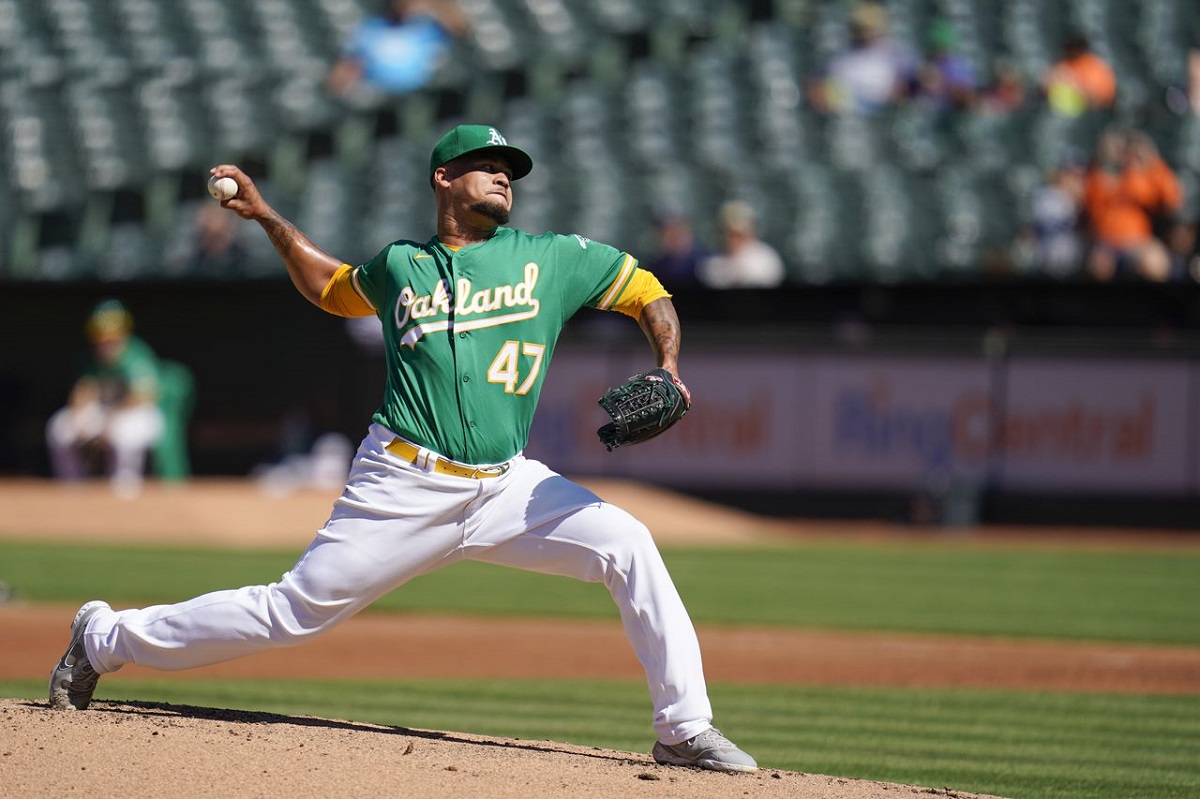 NY Yankees trade deadline pitchers Oakland A's Chicago Cubs Frankie Montas Lou Trivino Scott Effross