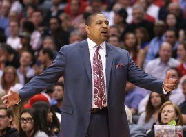 Mark Jackson on the sidelines of a Golden State Warriors game in 2013. (Image: Getty)