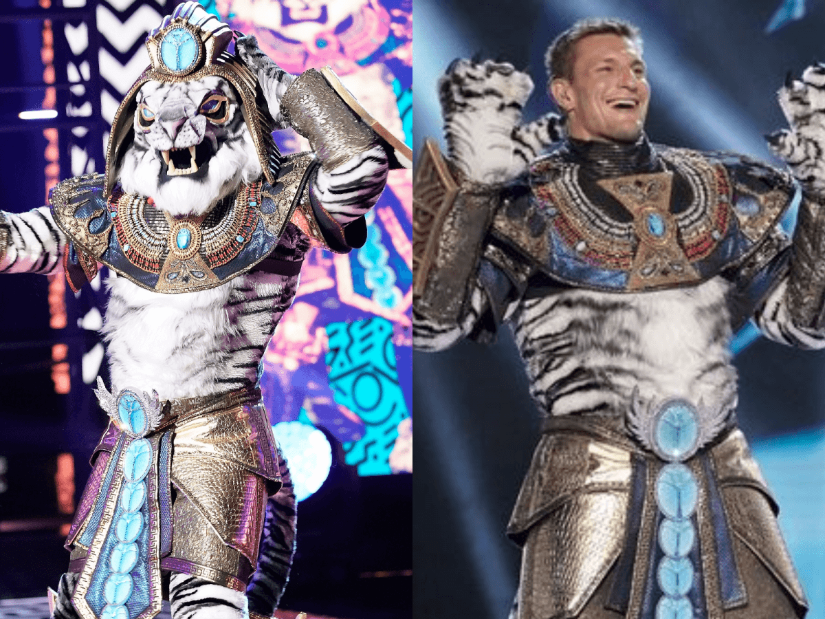 Rob Gronkowski Gronk Masked Singer White Tiger I'm Too Sexy