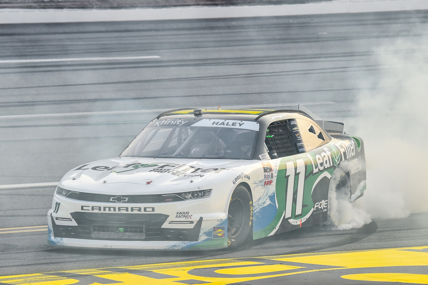 With his Unhinged 300 victory, Justin Haley becomes the 32nd driver to win a race in each of NASCAR's top three tiers. (Image: Kaulig Racing)