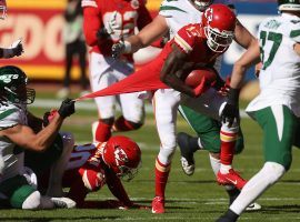 The New York Jets cannot stop Kansas City Chiefs WR Mecole Hardman in another blowout loss. (Image: Jamie Squire/Getty)