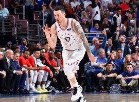 JJ Redick knocks down a 3-pointer as a member of the Philadelphia 76ers in 2019. (Image: Getty)