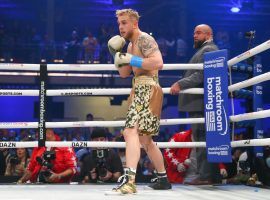 Jake Paul (pictured) will take on former UFC champion Tyron Woodley in his fourth professional boxing bout. (Image: Getty)