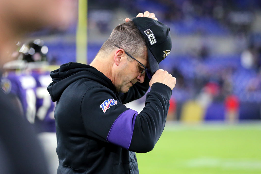 Baltimore coach John Harbaugh Tennessee upset