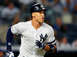 NY Yankees Aaron Judge connects on a home run against the Texas Rangers at Yankee Stadium in the Bronx. (Image: Ryan K. Murphy/USA Today Sports)