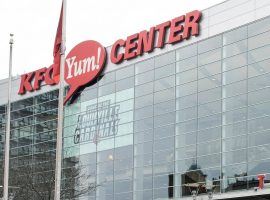 The KFC Yum! Center in downtown Louisville, Kentucky could host the Toronto Raptors next season. (Image: Andre Rocco/Getty)