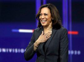 California Sen. Kamala Harris won't look surprised if she is named Joe Biden's running mate. Neither should bettors. (Image: Chris Carlson/AP)