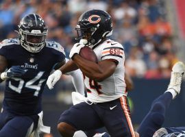 Chicago Bears running back Khalil Herbert should see big volume this week with the team's top-two running backs out. (Image: Christopher Hanewinckel-USA TODAY Sports)