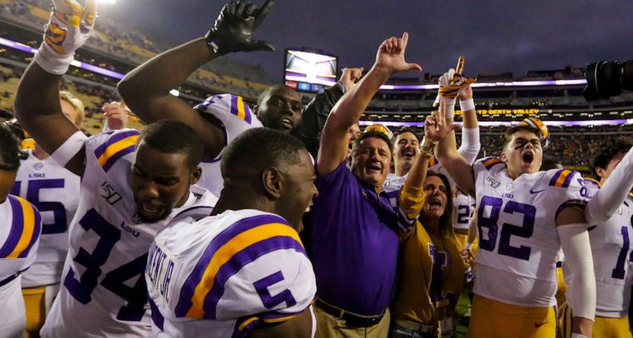 No. 1 LSU coach Ed Orgeron