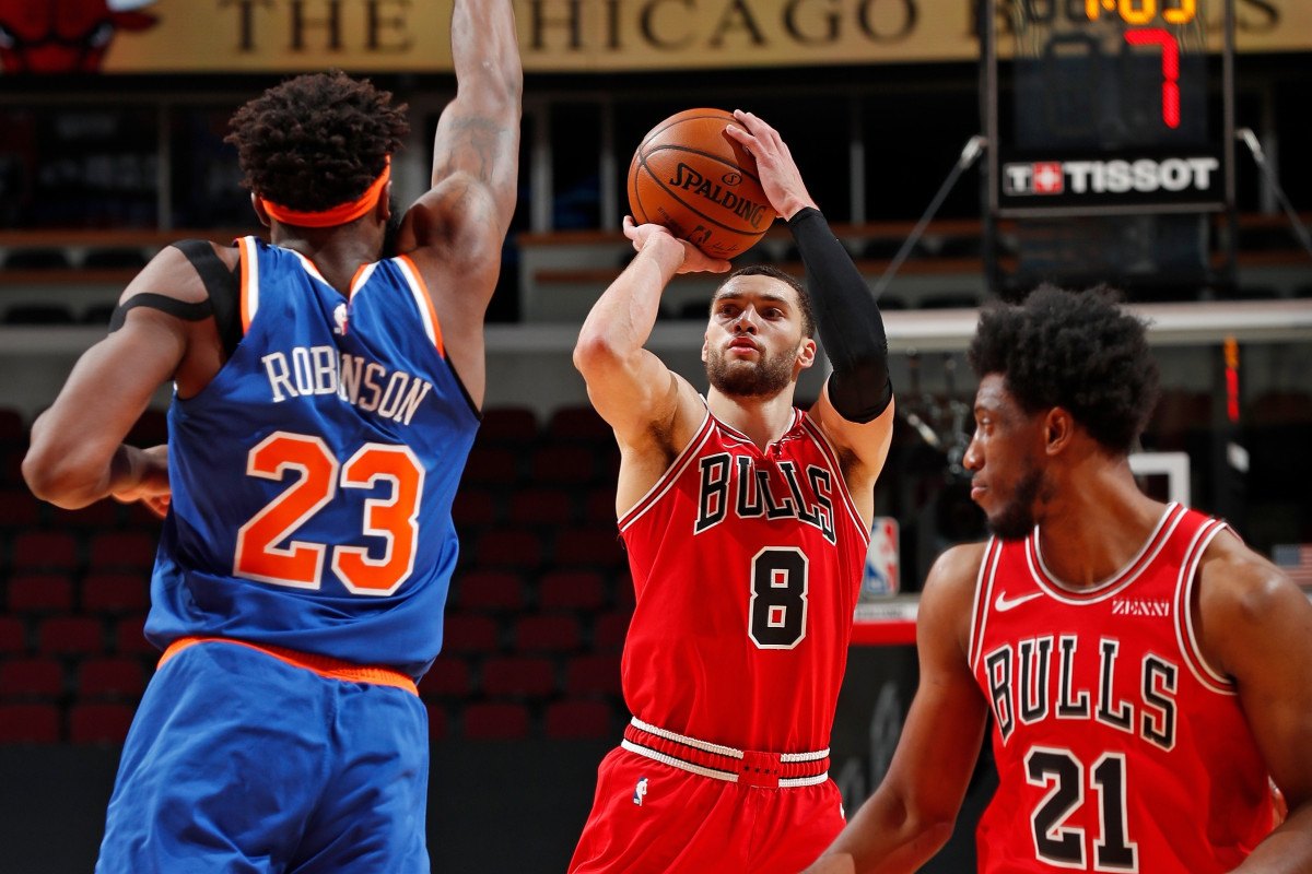 Zach LaVine New York Knicks Chicago Bulls NBA Trade Rumor 