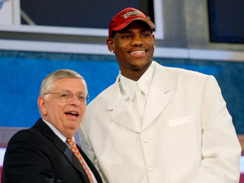 LeBron James NBA Draft high school