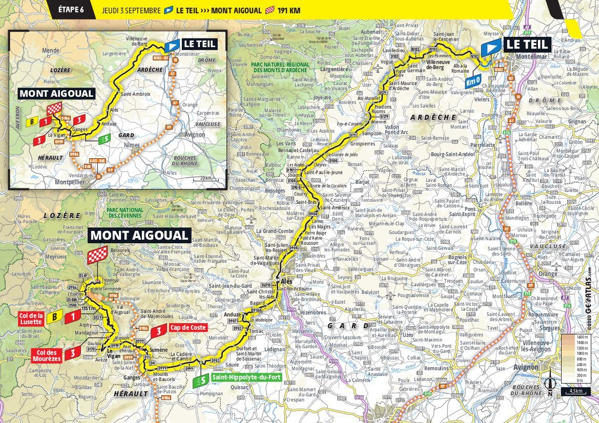 Le Tour Stage 6 de France Mont Aigoual 