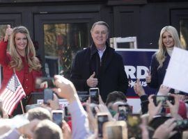 Republican Senators Kelly Loeffler (left) and David Perdue (center) rally with Ivanka Trump (right) ahead of the Georgia Senate runoff elections. (Image: John Bazemore/AP)