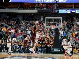 The Loyola-Chicago Ramblers will take on Nevada in the Sweet 16 after winning their first two games in dramatic fashion. (Image: Tom Pennington/Getty)