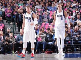 Luka Doncic (77) is the future of the Dallas Mavericks, but will his sidekick Kristaps Porzingis (6) remain in the Big D for much longer? (Image: Getty)