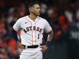 Shortstop Carlos Correa leads a deep list of free agents heading into the MLB hot stove season. (Image: Troy Taormina/USA Today Sports)