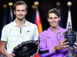 Daniil Medvedev (left) and Rafael Nadal (right) will both be chasing history in the final of the 2022 Australian Open on Sunday. (Image: AFP/Getty)