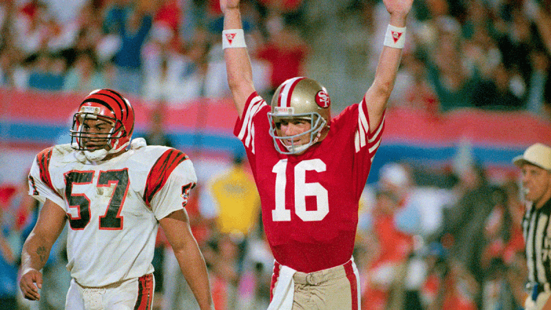 Super Bowl XVI Joe Montana San Francisco 49ers