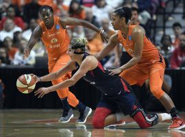 Elena Della Donne wasnâ€™t 100 percent, but provided an emotional spark for the Washington Mystics in their win over Connecticut in Game 3 of the WNBA Finals. (Image: Jessica Hill/AP)