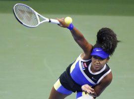 Naomi Osaka beat Shelby Rogers in straight sets to move into the US Open semifinals. (Image: AP)