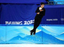 Nathan Chen enters as the favorite to win his first Olympic gold medal in the menâ€™s figure skating competition in Beijing. (Image: Elsa/Getty)