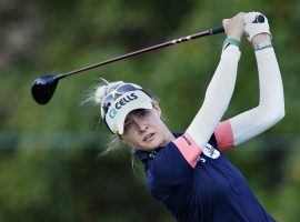 Nelly Korda enters the Olympic womenâ€™s golf competition as the favorite to win a gold medal in Tokyo. (Image: John Bazemore/AP)