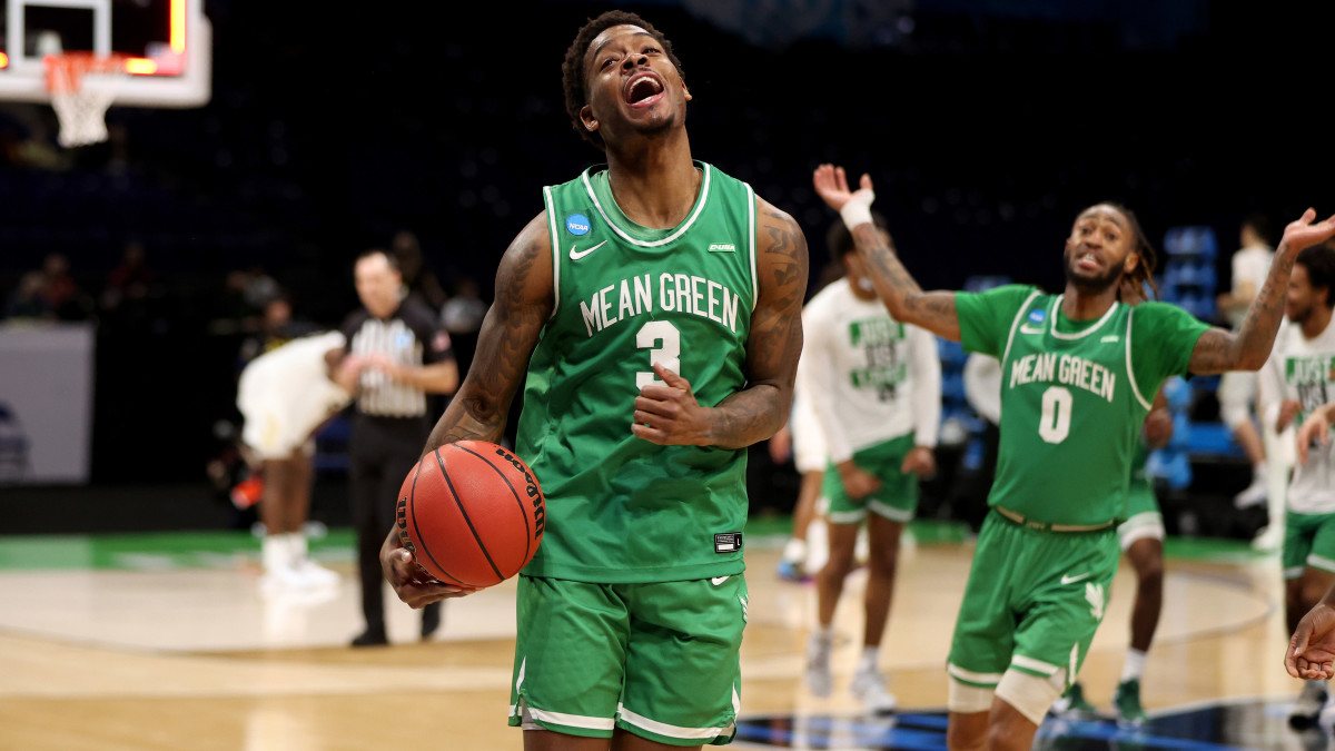 North Texas Javion Hamlet Mean Green upset March Madness Day 1