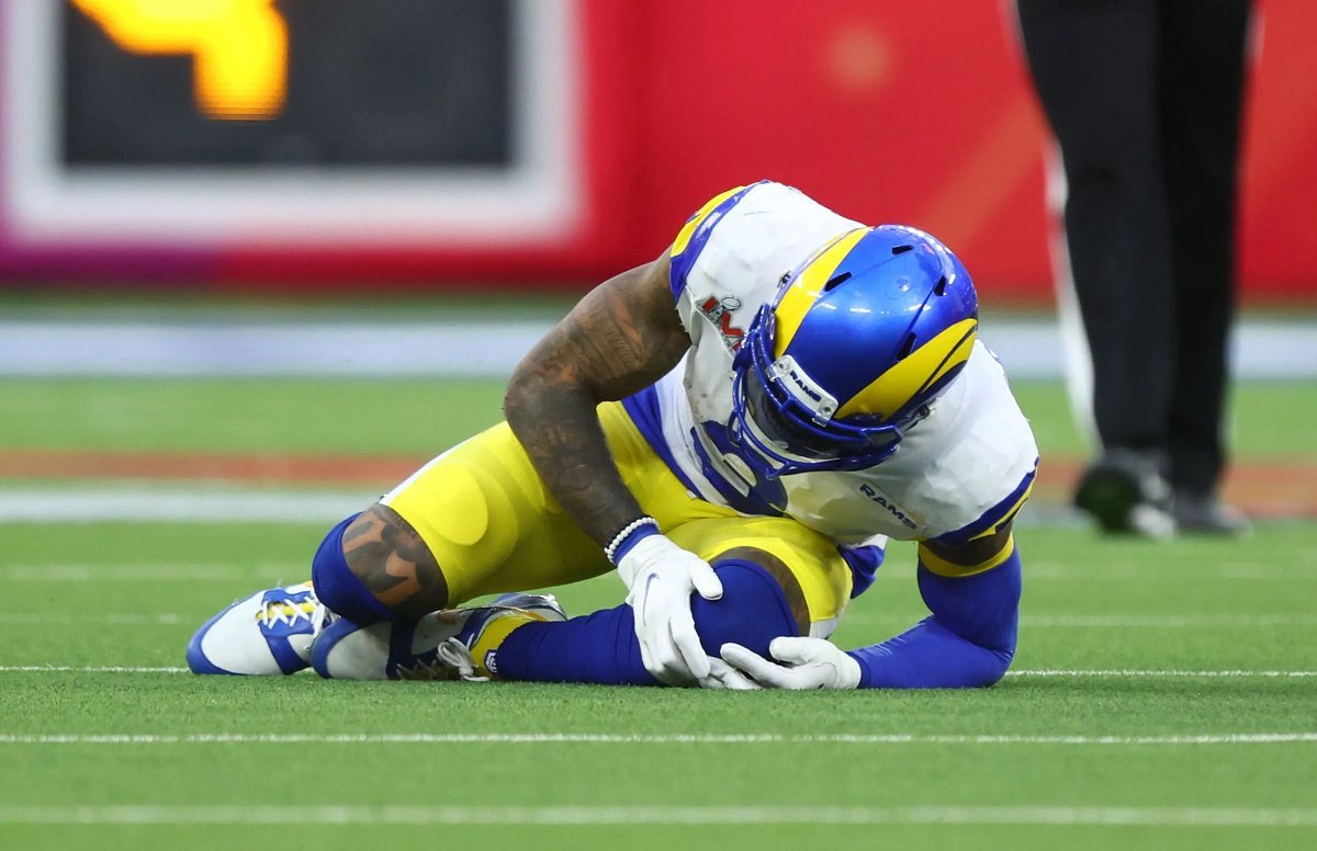 OBL Odell Beckham Jr ACL knee injury LA Rams Super Bowl 56