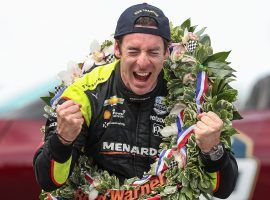 Simon Pagenaud edged Alexander Rossi to win the 2019 Indianapolis 500 by just over .2 seconds. (Image: Jenna Watson/Indianapolis Star)