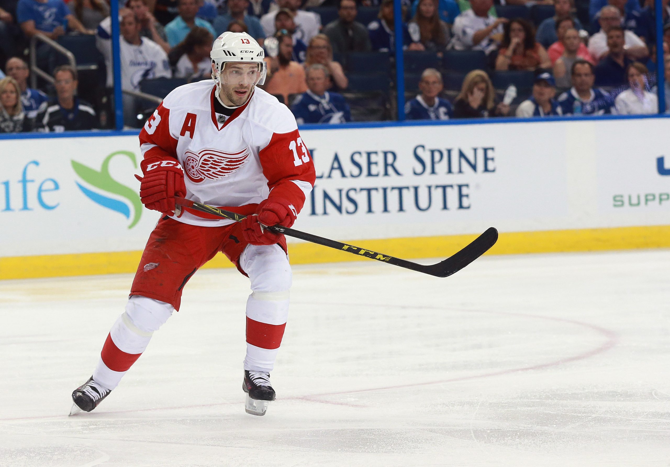 Pavel Datsyuk in action for the Detroit Red Wings