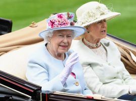 Queen Elizabeth II, seen arriving with Princess Alexandra for the 2018 Royal Ascot meet, is a fixture at Royal Ascot's summer meet. It may run behind closed doors this year. (Image: NBC Sports)