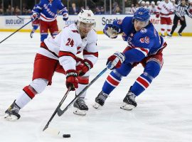 The Carolina Hurricanes will host the New York Rangers in Game 1 of their second round Stanley Cup Playoffs series on Wednesday. (Image: Tom Horak/USA Today Sports)