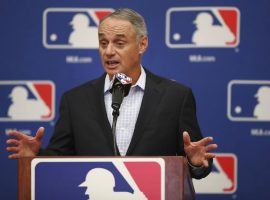 MLB Commissioner Rob Manfred speaks at an owners meeting in Glendale, Arizona in February 2010. (Image: AP/Ben Margot)