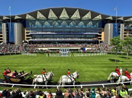 The pomp and pageantry of Royal Ascot could be3 on hold if the British government further postpones racing's resumption. It pushed openings back until June 1 at the earliest. (Image: Getty)