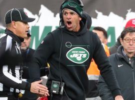 Robert Saleh, head coach of the New York Jets,Â  questions a penalty from one of the officials during a recent game at MetLife Stadium. (Image: Getty)