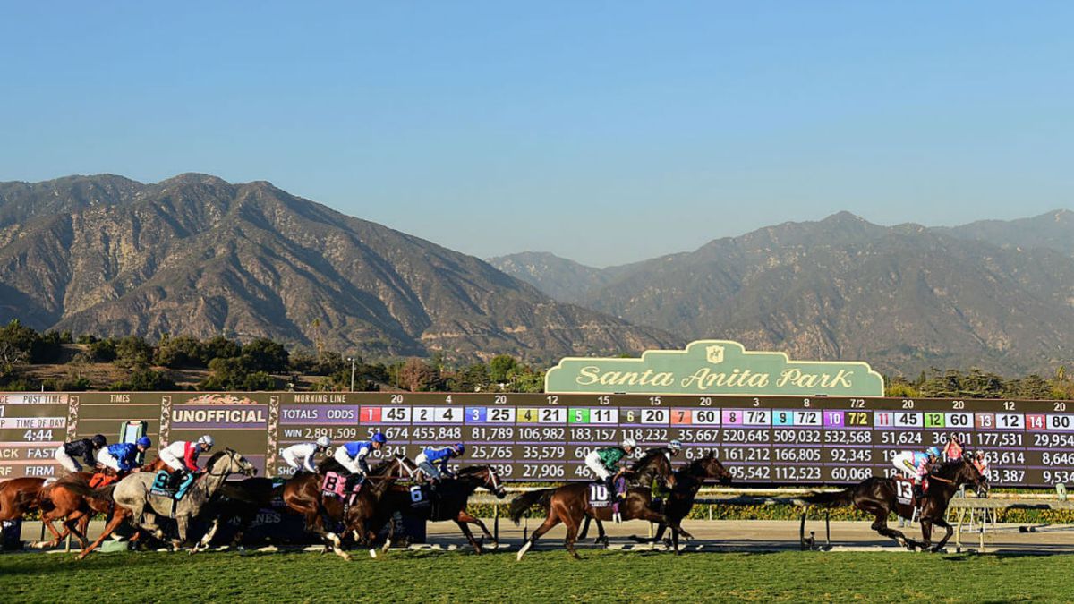 horse racing at Santa Anita