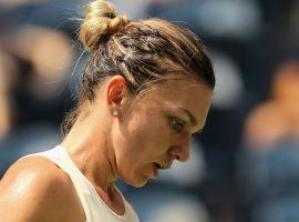 World No. 1 Simona Halep lost her first round match to Kaia Kanepi, the second straight year Halep has lost in the opening round at the US Open. (Image: Getty)