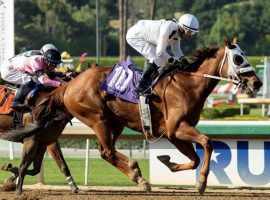 Slam Dunk Sermon won Santa Anita Park's final race Friday. That brought one ticket holder a $436,787.25 payday. (Image: Benoit Photo)