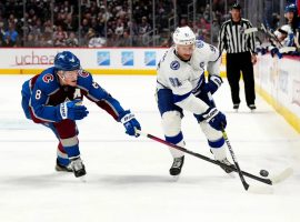 The Tampa Bay Lightning come in as underdogs against the Colorado Avalanche in the Stanley Cup Finals, despite being the two-time defending champions. (Image: Ron Chenoy/USA Today Sports)